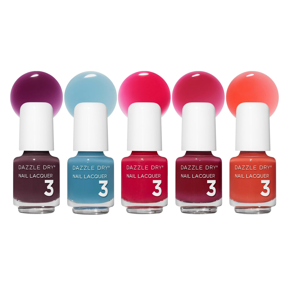 Dazzle Dry Mini Flight Carnival 5 Mini Lacquers set front view