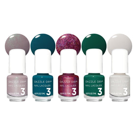 Dazzle Dry Mini Flight Romanticize set of five mini lacquer bottles