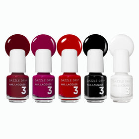 Dazzle Dry Mini Flight set with five mini nail lacquers