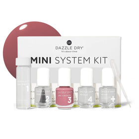 Dazzle Dry Mini Kit – Heart's Caress front view showing all items