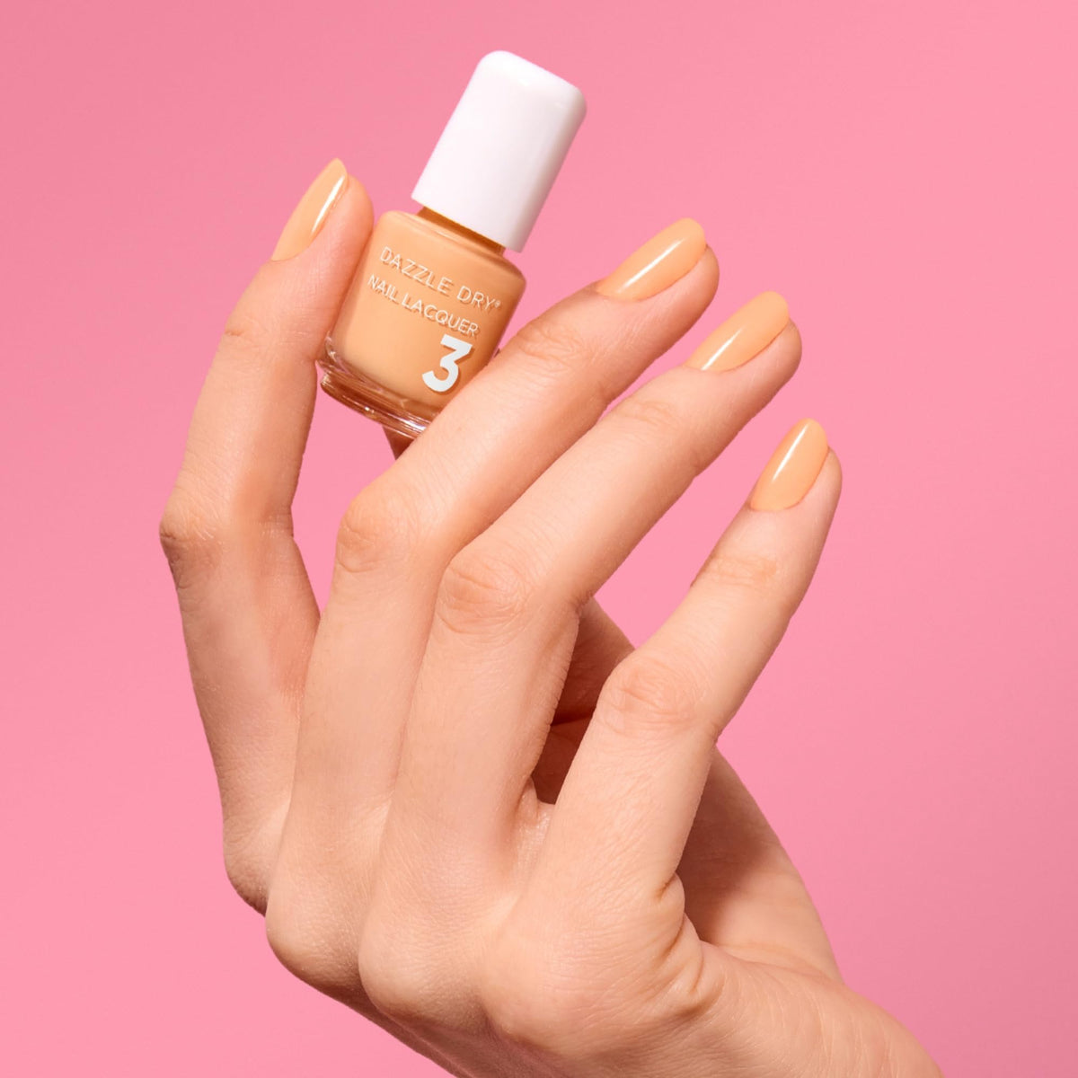 Dazzle Dry Mini Lacquer in Poolside Pink deep coral red