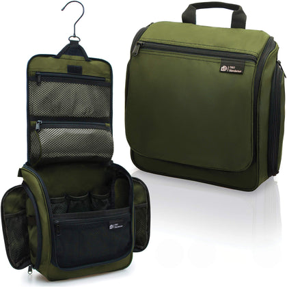DD D&D Wanderlust Hanging Travel Toiletry Bag front view with compartments
