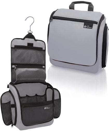 DD D&D Wanderlust Hanging Travel Toiletry Bag front view with compartments