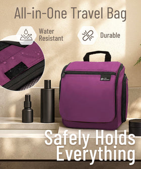 DD D&D Wanderlust Toiletry Bag lifestyle scene in a bathroom