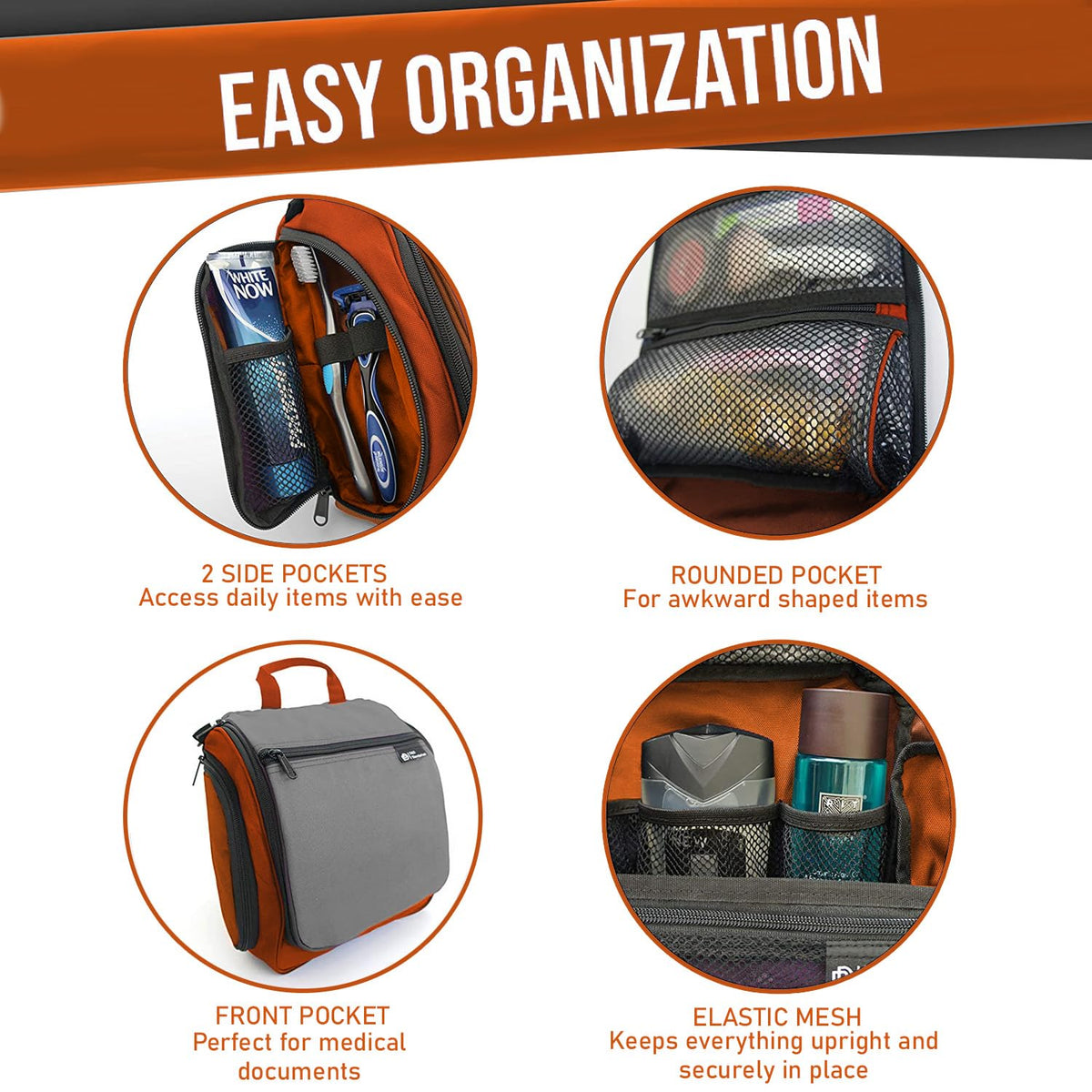 DD D&D Wanderlust Toiletry Bag open view displaying 10 compartments