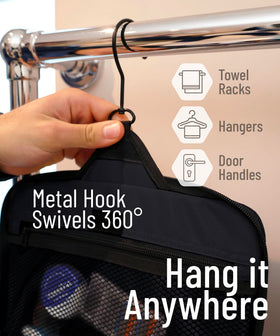 DD D&D Wanderlust Toiletry Bag open view displaying 10 compartments