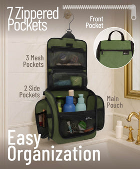 DD D&D Wanderlust Toiletry Bag showing XXL metal swivel hook