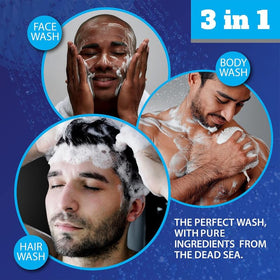 Dead Sea Collection Amber Wood Men’s Body Wash pump dispenser
