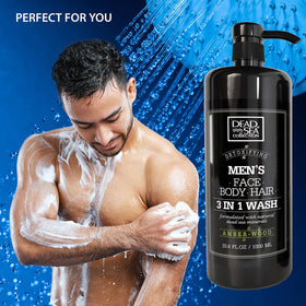 Dead Sea Collection Amber Wood Men’s Body Wash texture close-up