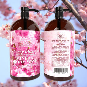 Dead Sea Collection Cherry Body Wash showing product label