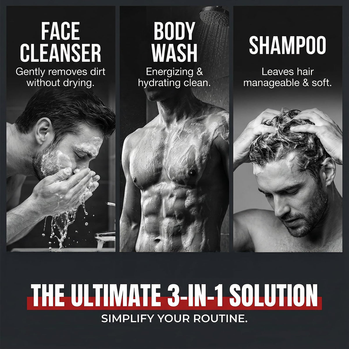 Dead Sea Collection Sandalwood Men’s Body Wash back view