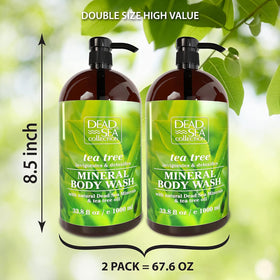 Dead Sea Collection Tea Tree Body Wash back view