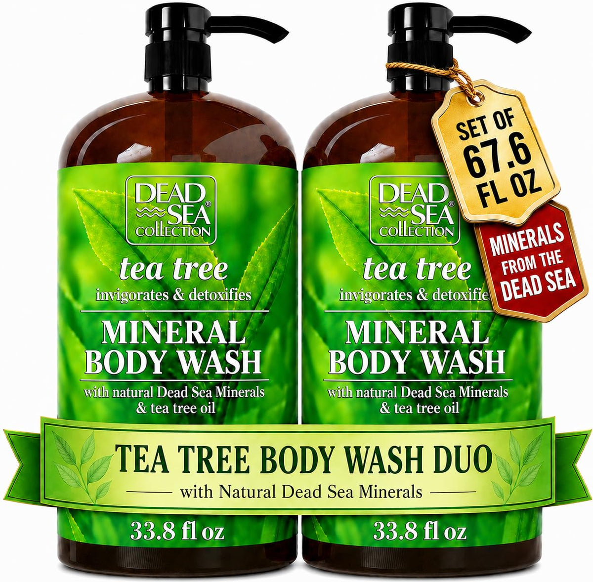 Dead Sea Collection Tea Tree Body Wash front view