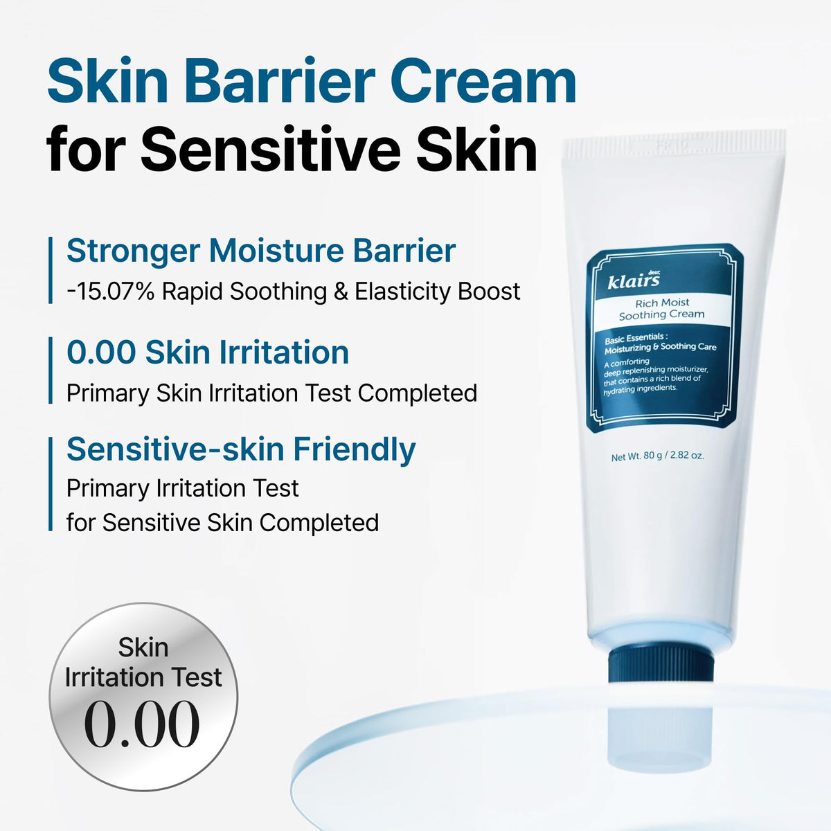 DearKlairs Rich Soothing Cream in a skincare routine