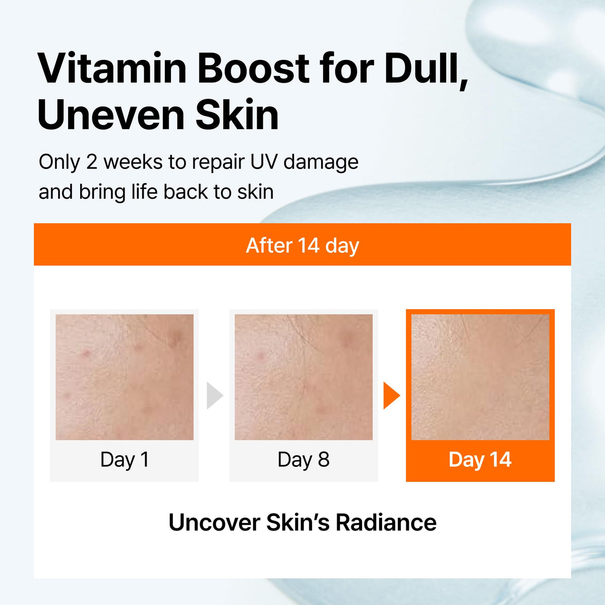 DearKlairs Vitamin C Serum application on skin