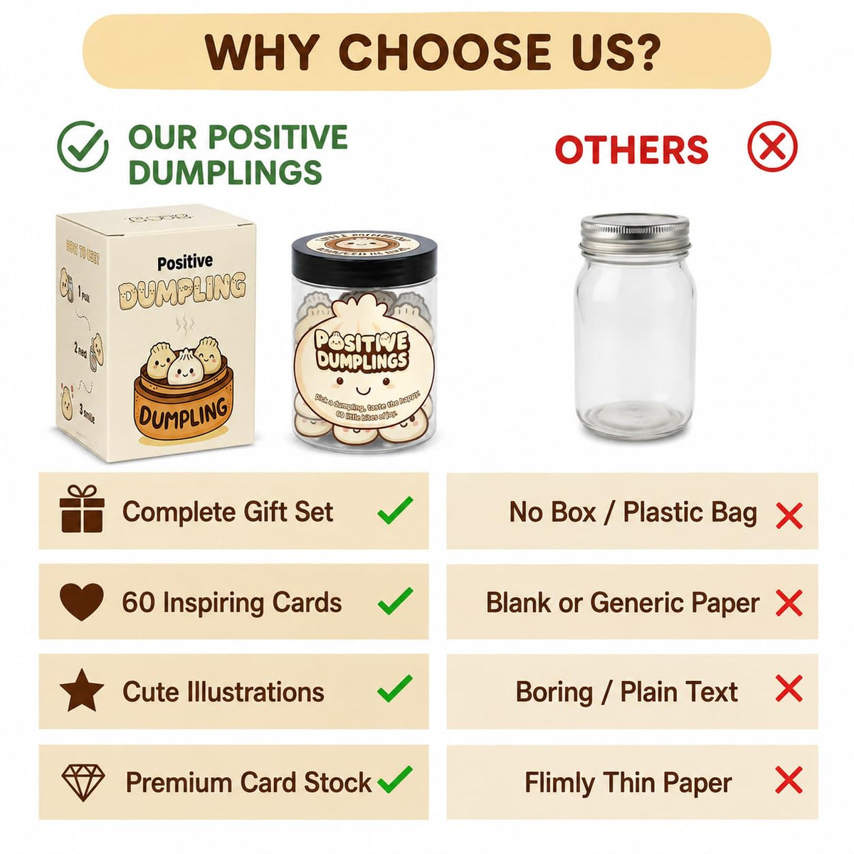 DEARMINE Positive Dumpling Jar displayed with other desk accessories