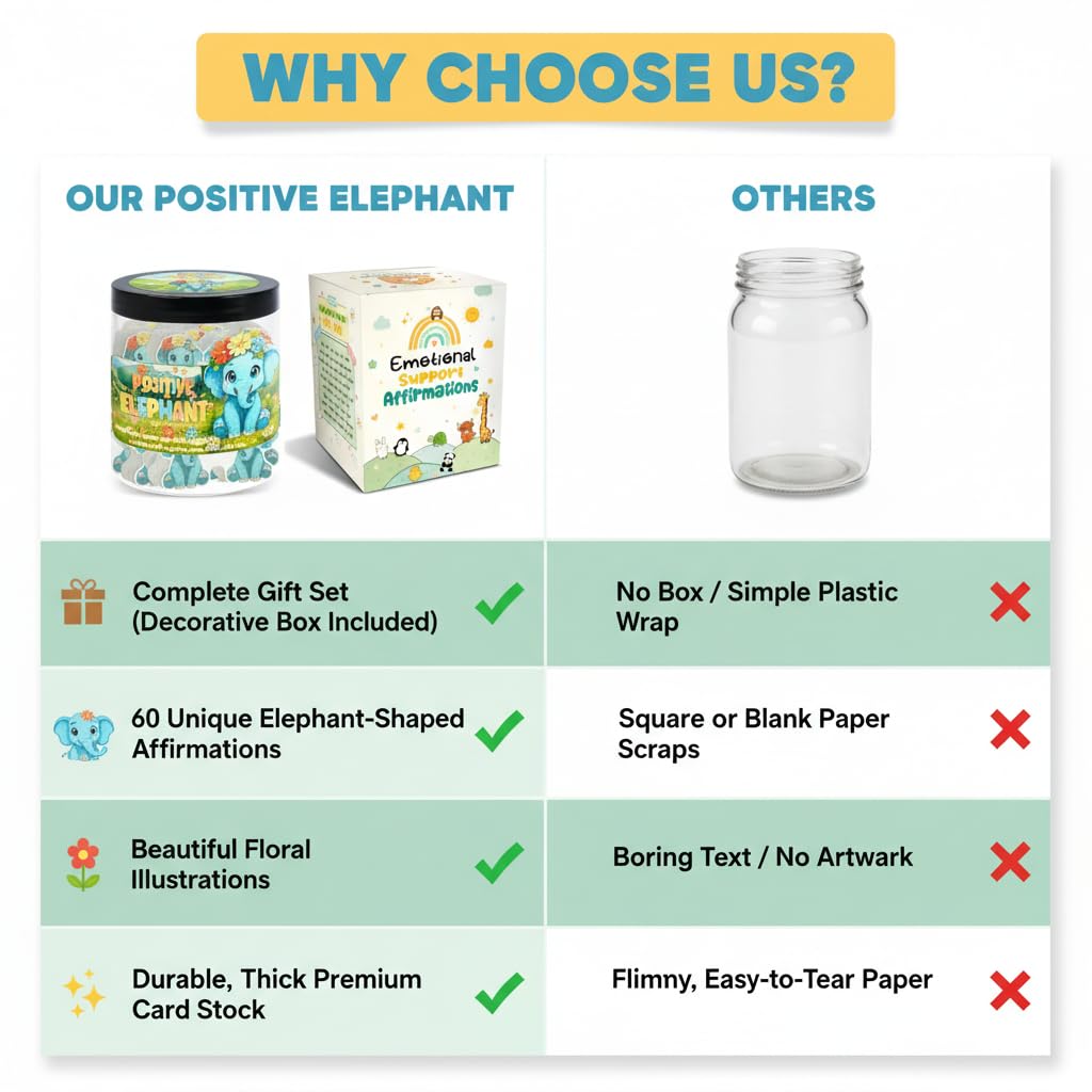 DEARMINE Positive Elephant Jar with packaging
