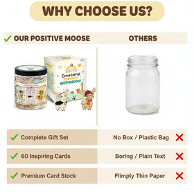 DEARMINE Positive Moose Jar on a desk with decorations
