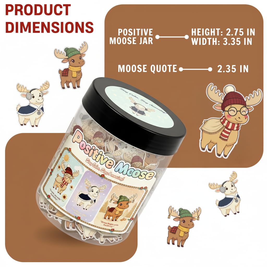 DEARMINE Positive Moose Jar with packaging details