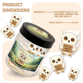 DEARMINE Positive Owl Jar in a cozy home setting