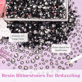 Decorated tumbler with AnoleAir rhinestones