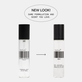 DedCool Milk Eau de Parfum 15 mL on a vanity
