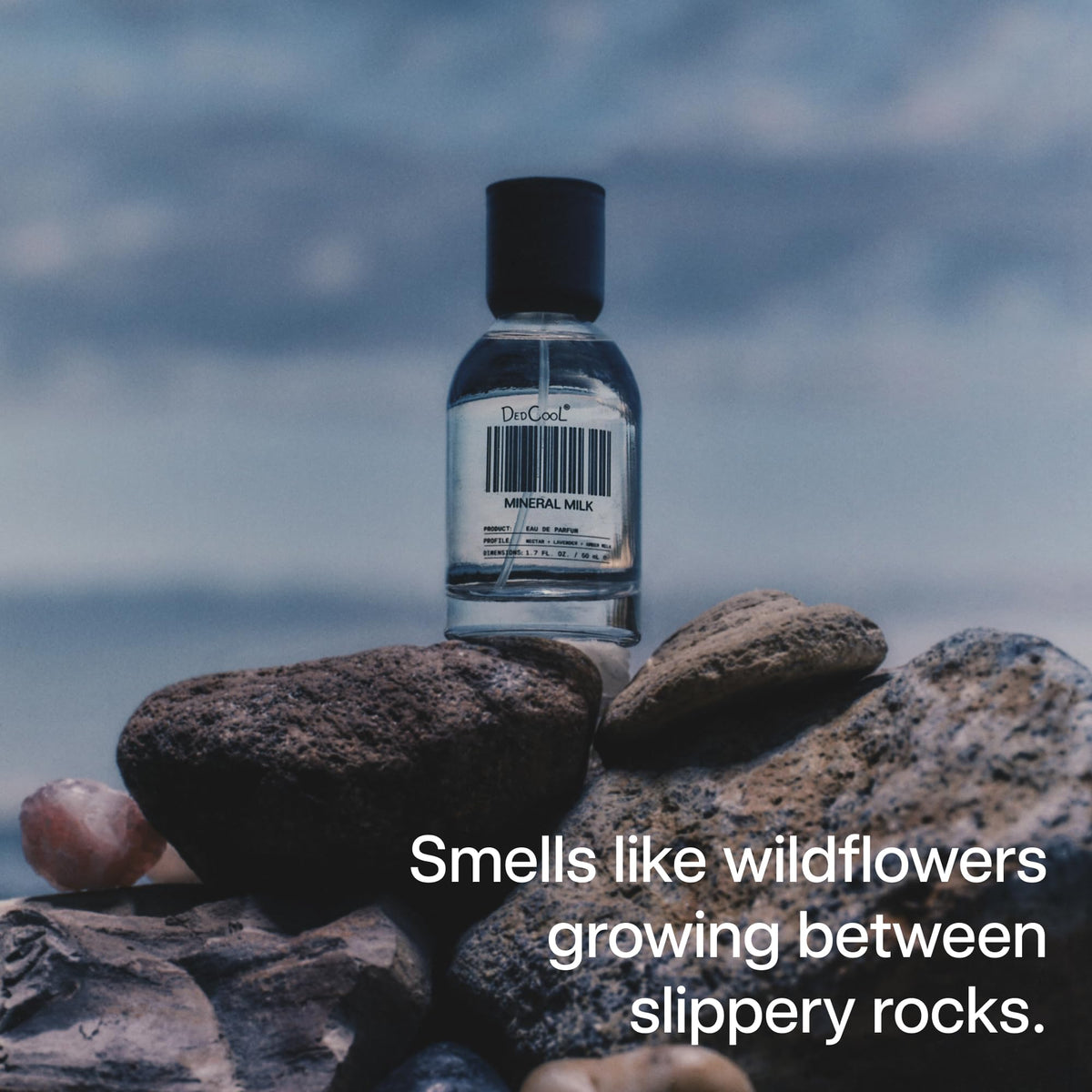 DedCool Mineral Milk Eau de Parfum with amber milk and orange