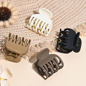DEEKA hair clip in use on half-up hairstyle