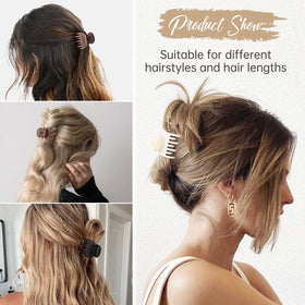 DEEKA Small Claw Clip brown with hair styled