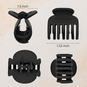 DEEKA Small Claw Clip holding half-up hairstyle