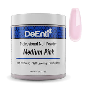 DeEnti Acrylic Nail Powder 4oz Medium Pink front view