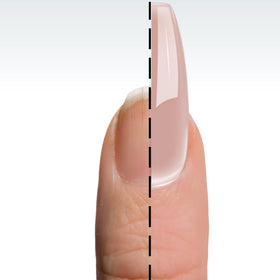 DeEnti Acrylic Nail Powder Cover Pink 4oz in use on nails