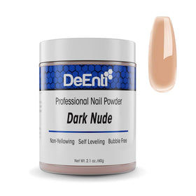 DeEnti Acrylic Nail Powder Dark Nude 2oz front view