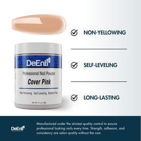 DeEnti Acrylic Nail Powder packaging side view