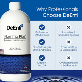 DeEnti Nomma Plus Acrylic Monomer Liquid with acrylic powders