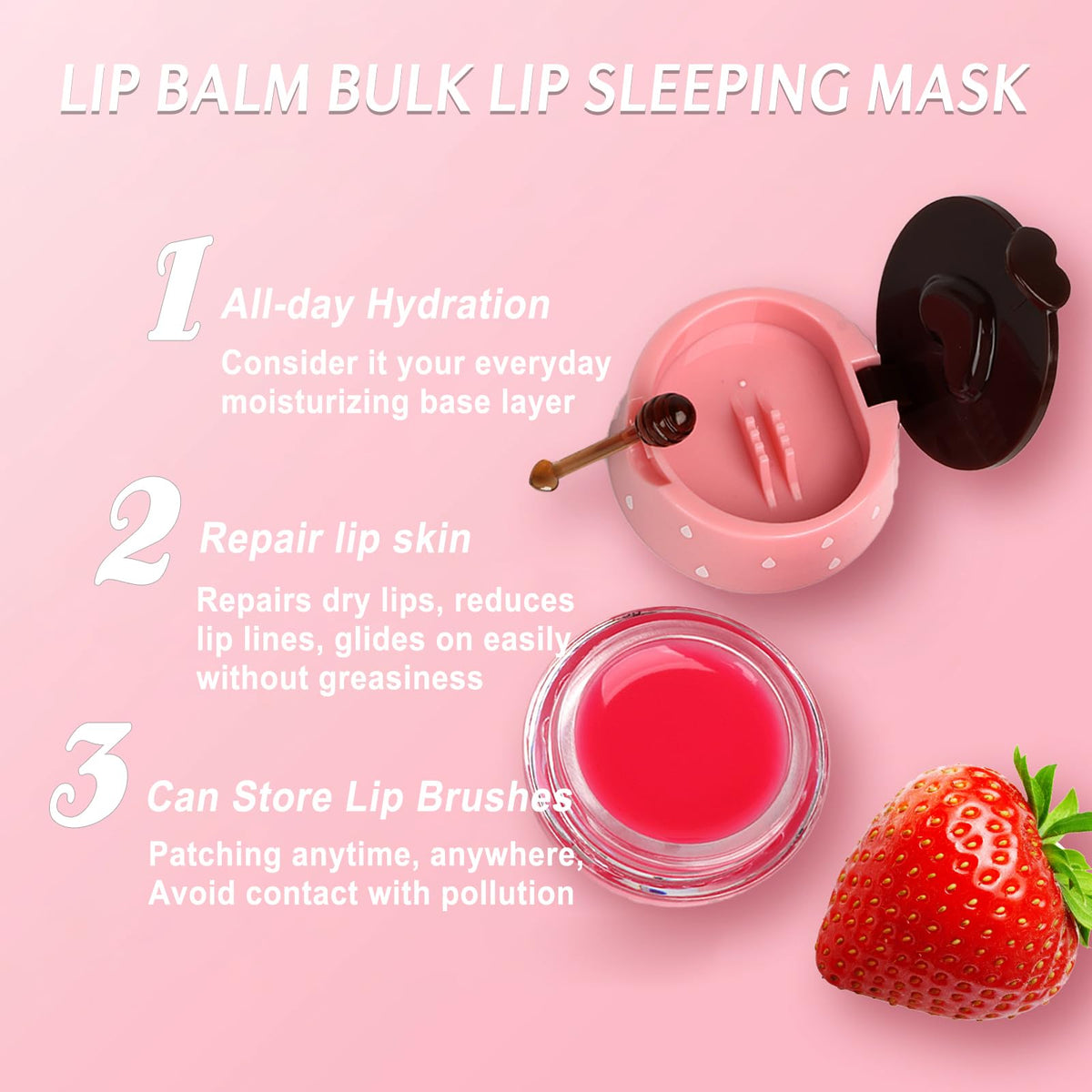 Deepmind Bee Lip Balm 6 PCS on a vanity table