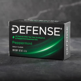 Defense Soap 12pk peppermint bar soap stacked