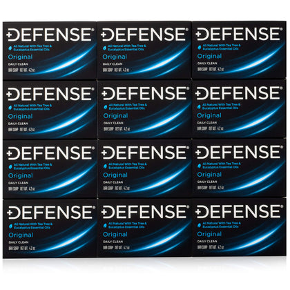 Defense Soap 12pk Tea Tree Bar Soap front view