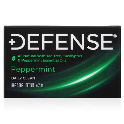 Defense Soap All Natural Peppermint Bar Soap front view
