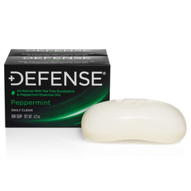 Defense Soap All Natural Peppermint Bar Soap front view