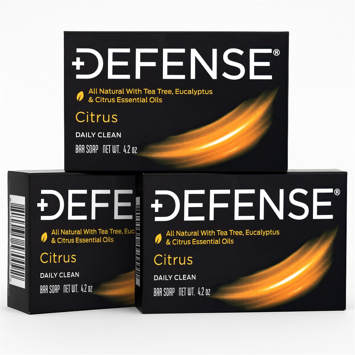 Defense Soap Citrus Bar beside gym equipment