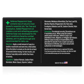 Defense Soap Peppermint Bar Soap in a travel kit