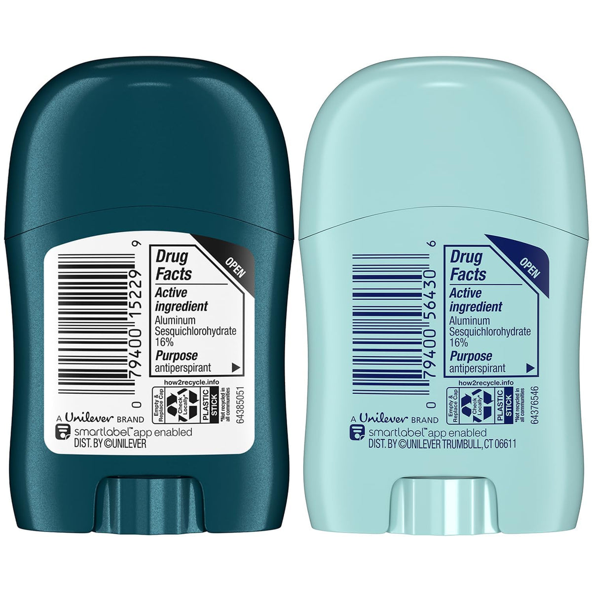 Degree Advanced Travel Deodorant sticks with Cool Rush scent