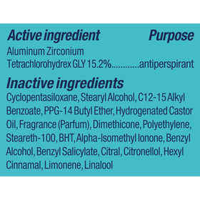 Degree Antiperspirant Deodorant showing floral scent notes