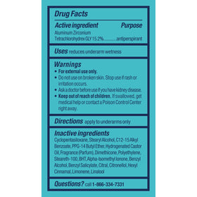 Degree Antiperspirant Deodorant Twin Pack with recycling information