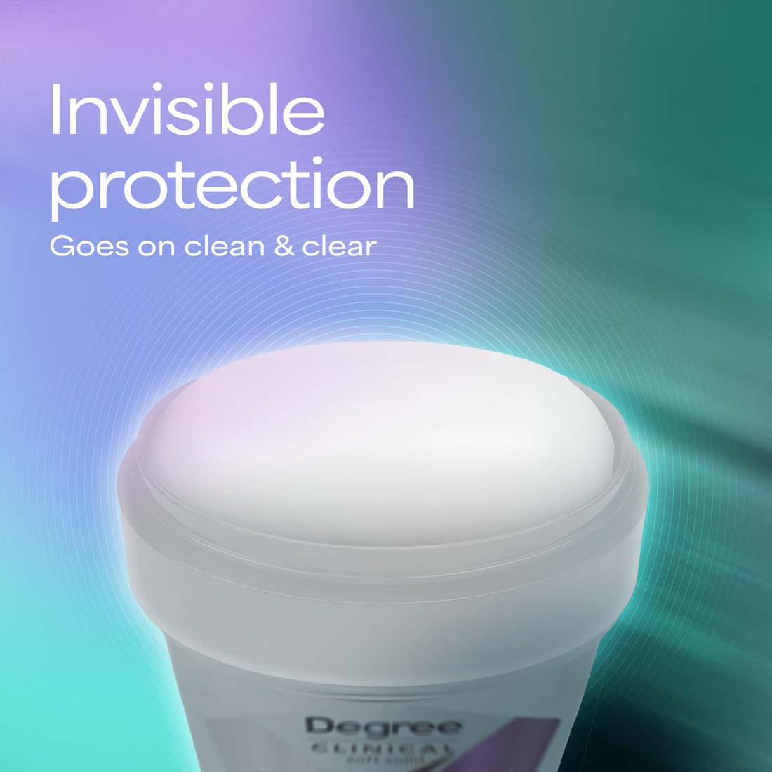 Degree Clinical Antiperspirant Deodorant on a bathroom shelf