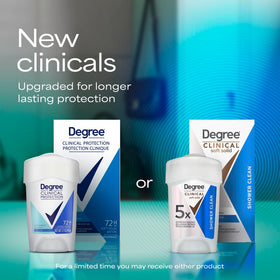 Degree Clinical Protection Antiperspirant 1.7 oz with floral scent ingredients