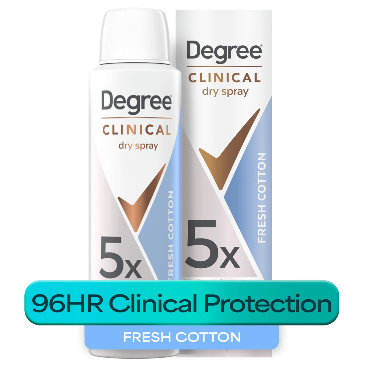 Degree Clinical Strength Antiperspirant 5X Protection packaging