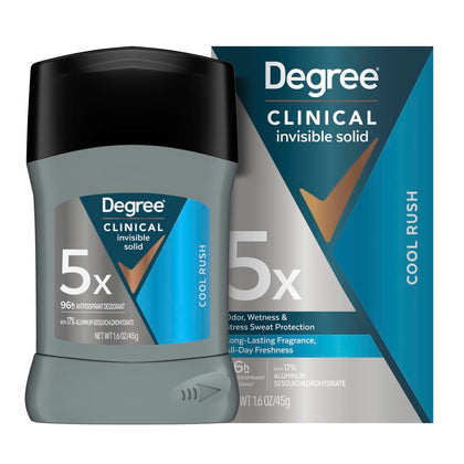 Degree Clinical Strength Antiperspirant Deodorant Cool Rush front view