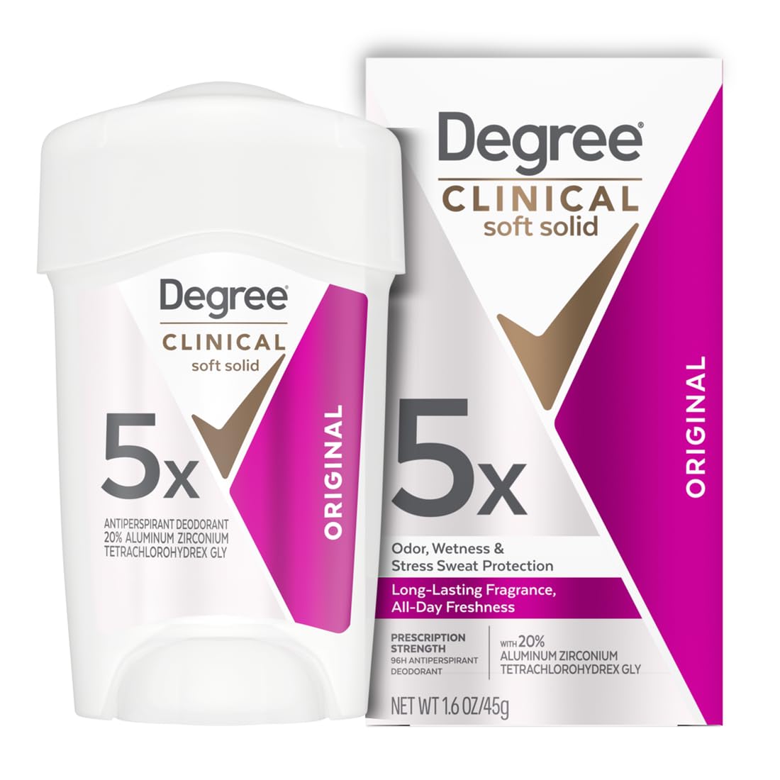 Degree Clinical Strength Antiperspirant Deodorant front view